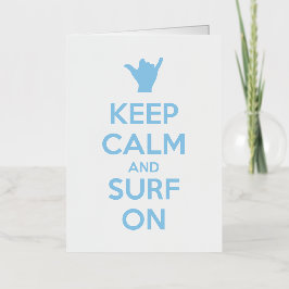 Mantenga la calma y el surf en