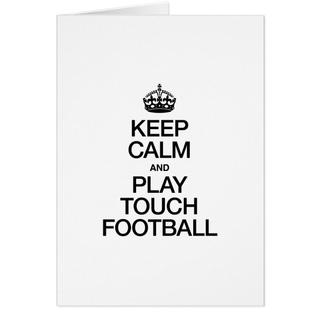 MANTENGA LA CALMA Y JUEGUE TOCA FÚTBOL (Frente)