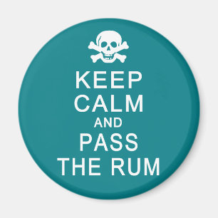 Mantenga la calma y pase el imán Rum