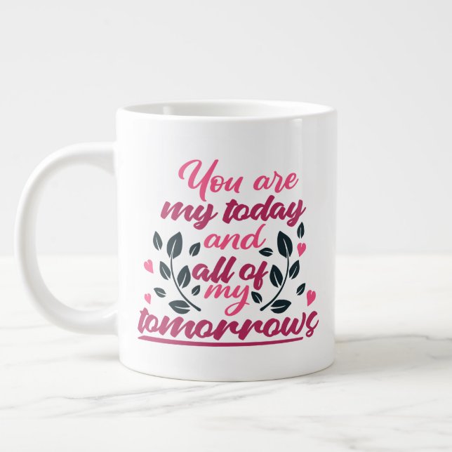 Mantenga o diseñe su propia taza de café gigante (Izquierda)