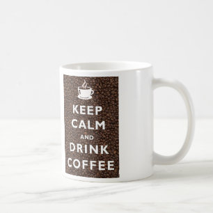 Mantenga taza tranquila y de la bebida de café