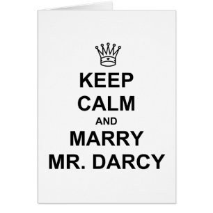 Mantenga tranquilo y case a Sr. Darcy - texto