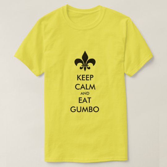 Mantenga tranquilo y coma la camiseta del sur de
