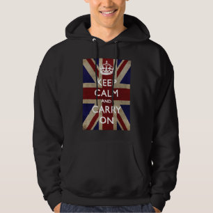 Mantenga tranquilo y continúe la sudadera con