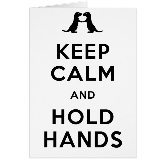 Mantenga tranquilo y lleve a cabo las manos (las (Frente)