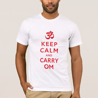 Mantenga tranquilo y lleve la camisa de motivación