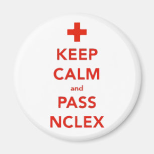 Mantenga tranquilo y pase el imán de NCLEX