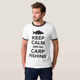 "Mantenga tranquilo y vaya camiseta de la pesca de