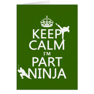 Mantenga tranquilo yo son parte Ninja (en