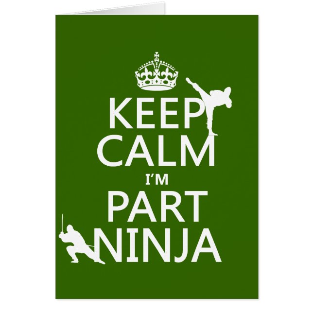 Mantenga tranquilo yo son parte Ninja (en (Frente)