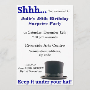 Manténgalo bajo la invitación de su Gorra