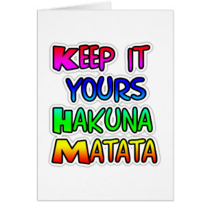 MANTÉNGALO SUS Regalos Hakuna Matata