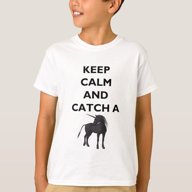 Mantengan la calma y atrapen camiseta de Hanes par (Anverso)