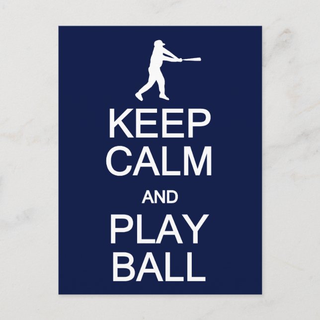 Mantengan la postal Calm & Play Ball, personalizar (Anverso)