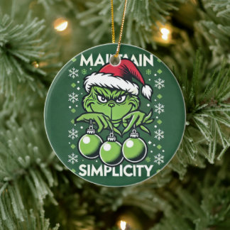 ¡Mantengan la simplicidad! Ornamento de Navidad Gr