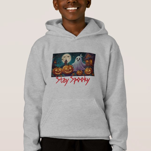 Manténganse asustados, fantasmas de Halloween y ca (Anverso)