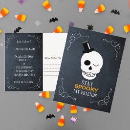 Manténganse asustados Invitación a Halloween de Mi