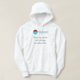 "Manténganse cálidos, sigan inspirados: sudadera e