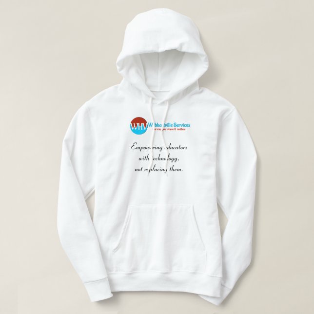 "Manténganse cálidos, sigan inspirados: sudadera e (Diseño del anverso)