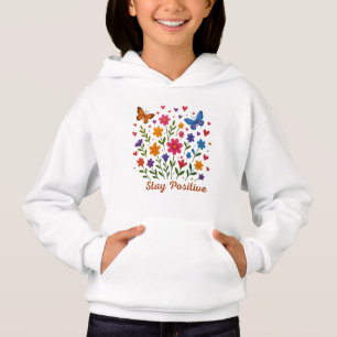 Manténganse positivos - Flores y mariposas