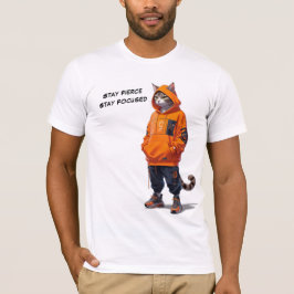 Manténgase Fierce, mantente centrado - Camiseta Pe