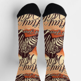 Manténgase Salvaje Y Libre Calcetines