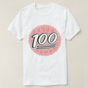 Manteniéndolo 100 para la eterna camiseta