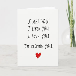 Manteniéndote Mi Tarjeta de Amor