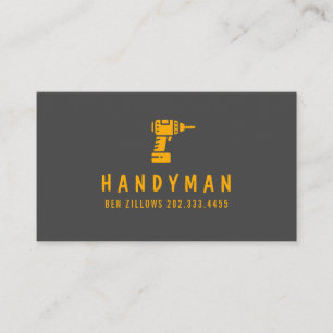 Mantenimiento, construcción, tarjeta de visita Han