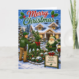Mantenimiento de césped lindo Paisajismo Navidad