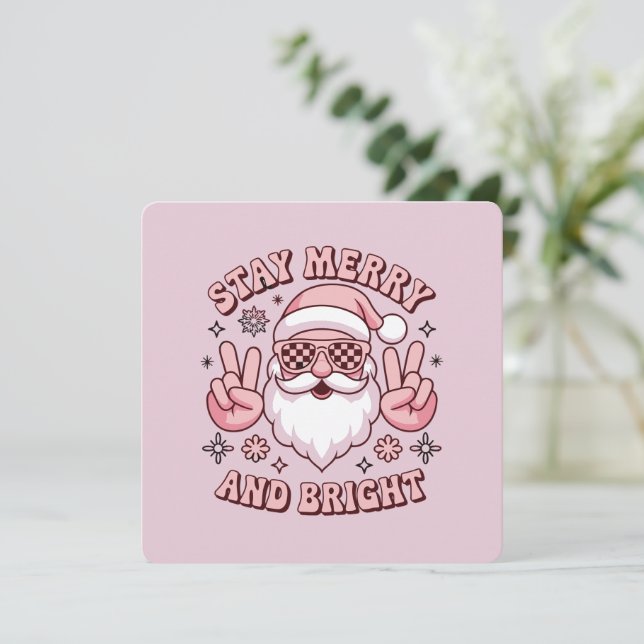 Mantente Alegre Y Brillante Navidad Fea Navidad  (Anverso de pie)