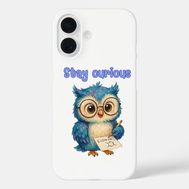 Mantente curioso - Funda para iPhone 16 inteligent (Reverso )