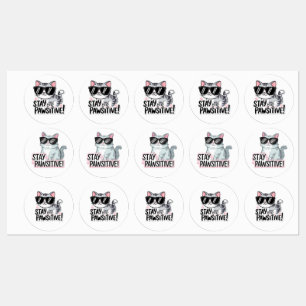 ¡Mantente Dispuesto! Pegatina de gato lindo - Dive