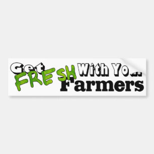 Mantente Fresco con tus Agricultores Calcomanía pa