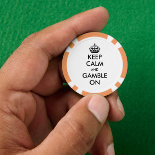 Mantente tranquilo y juega con los chips de póquer
