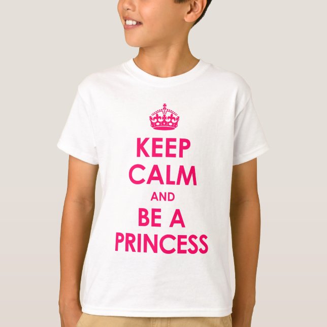 Mantente tranquilo y sé Chicas princesas sudaderas (Anverso)