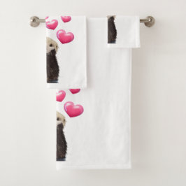 Mantequilla con corazones de amor rosados