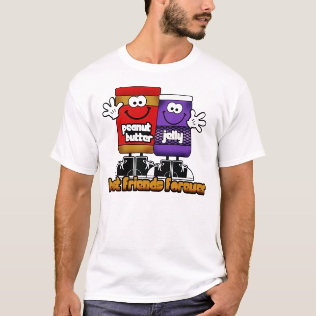 Mantequilla de cacahuete y camiseta de Jelly BFF (Anverso)