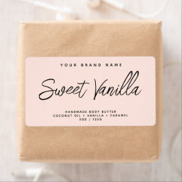 Mantequilla de cuerpo moderna etiqueta cosmética e