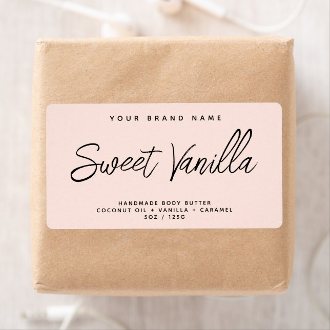 Mantequilla de cuerpo moderna etiqueta cosmética e (In situ)