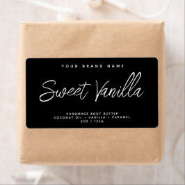 Mantequilla de cuerpo moderna etiqueta cosmética e