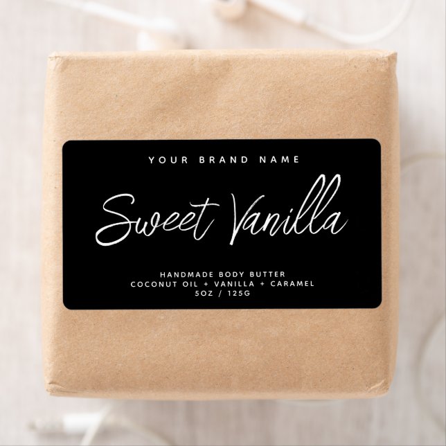 Mantequilla de cuerpo moderna etiqueta cosmética e (In situ)