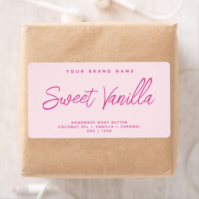 Mantequilla de cuerpo moderna etiqueta cosmética e (In situ)