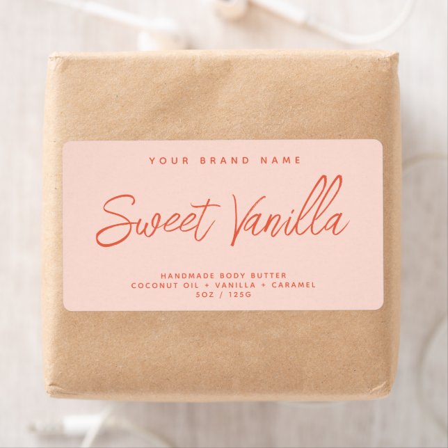 Mantequilla de cuerpo moderna etiqueta cosmética e (In situ)