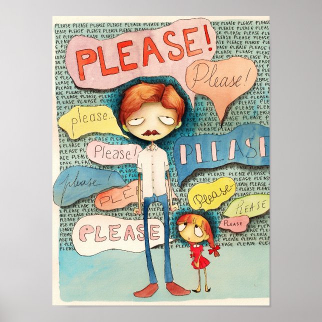 Mantequilla de Guppy - ¡Por favor! Póster (Frente)