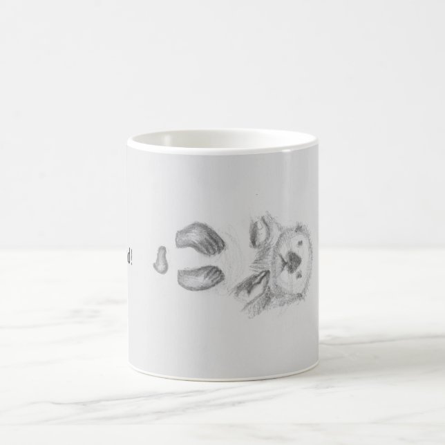 Mantequilla flotando en la taza de café de agua (Centro)