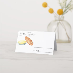 Mantequilla juntos - tarjetas de colocación Boda