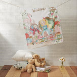 Mantita Para Bebé Alicia aventuras en Woderland Birthday Tea Fiesta<br><div class="desc">Alicia acuarela en el país de las maravillas Fiesta del té de cumpleaños</div>