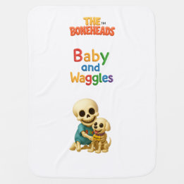 Mantita Para Bebé Baby and Waggles™ The Boneheads™ Cartoon