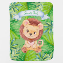 Baby Lion Personalizada Baby Blanket